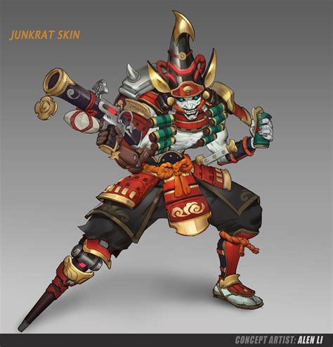 ArtStation Junkrat Skin Sketch ALEN LI Overwatch Hero Concepts Junkrat Skins Overwatch