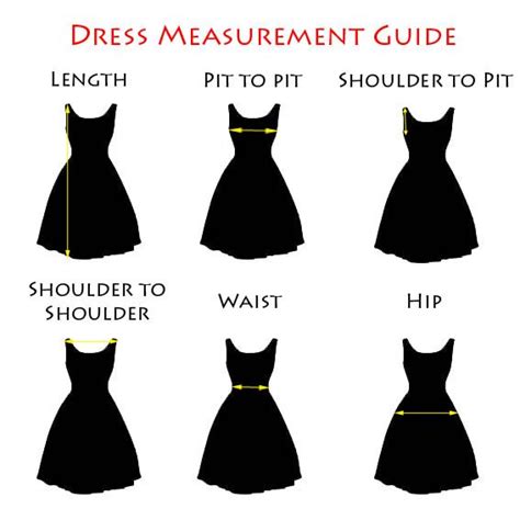 Dress Measurement Guide For Measuring Dress Size Nähen Nähideen