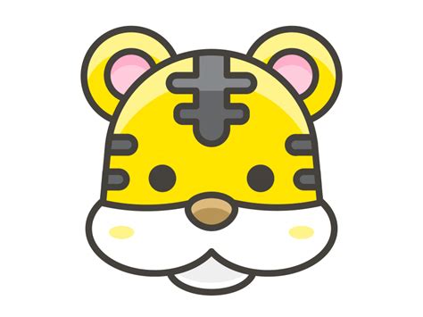 Tiger Face Emoji Icon PNG Transparent Emoji Freepngdesign Com