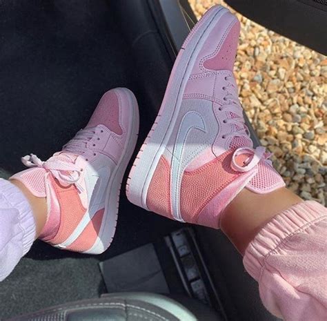 Nike Air Jordan 1 Digital Pink 🌸 In 2021 Pink Jordans Sneakers Fashion Jordan Shoes Girls