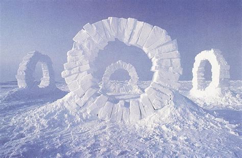 Andy Goldsworthys Four Massive Ice Sculptures At The North Pole