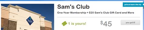Be sure to follow us on twitter for the latest deals and more. Sam's Club $45 Membership Discount by Living Social + Free ...