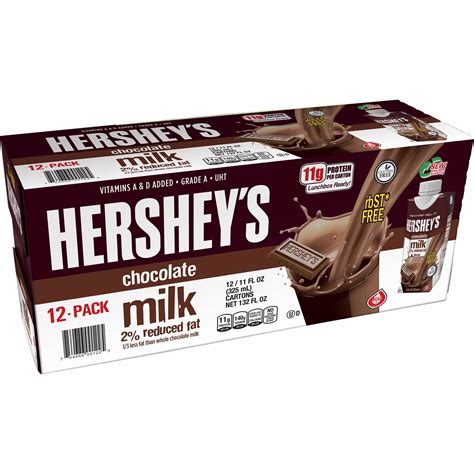 Hersheys 2 Chocolate Milk 12 Pk11 Oz Bjs Wholesale Club