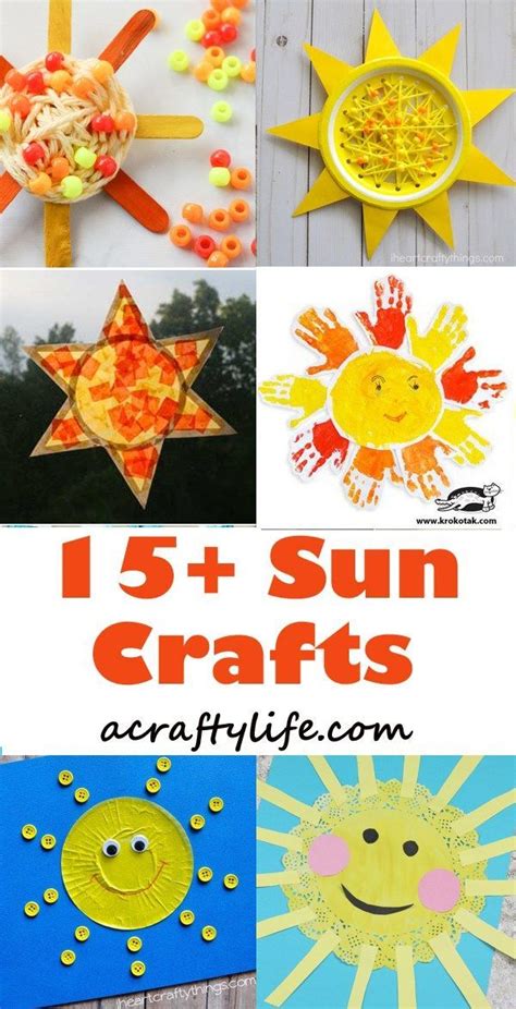 20 Sun Crafts For Kids Sunny Bright Craft Projects Sun Crafts