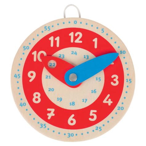 Multiple combinations with french touch design. Houten Klok Leren Kijken online kopen? | SpeelgoedFamilie.nl