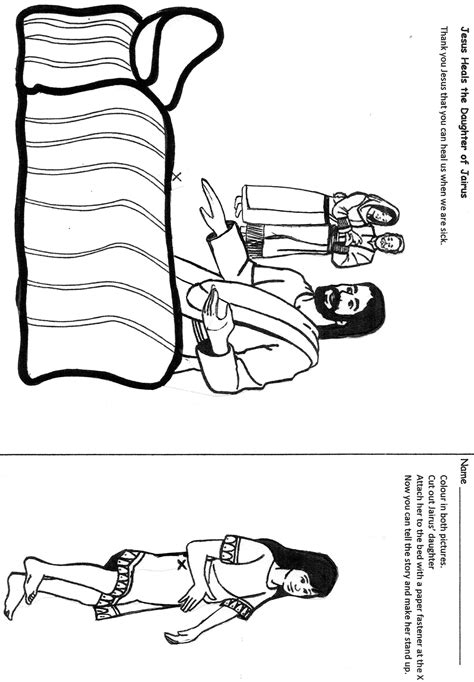 15 Jesus Raises Jairus Daughter Coloring Page Top Free Printable