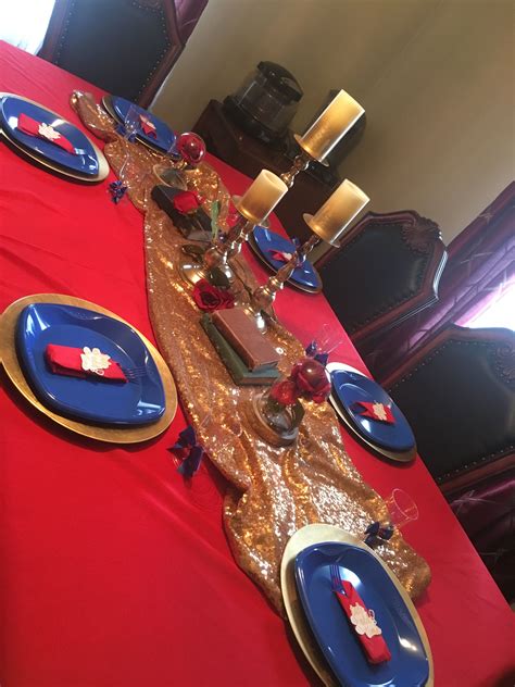 Beauty and the beast Table setting (With images) | Beauty and the beast