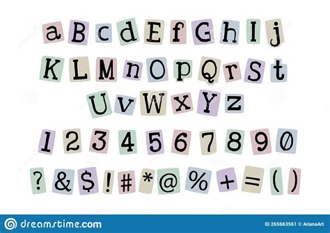 Retro Y K Nude Colored Paper Cut Anonymous Alphabet S Letters And