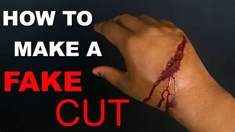 How To Make A Fake Cut Tutorial Youtube