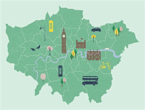 Literal Map Of London Boroughs London Etymology Urbanest