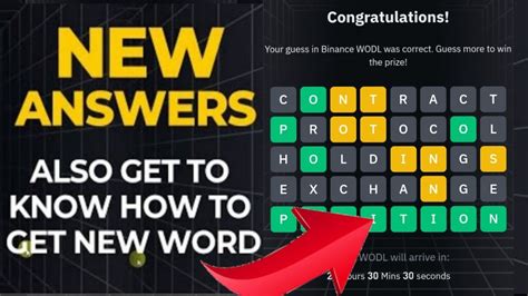 Binance Wodl 8 Letter All New Complete Answer Binance Wodl Game 8