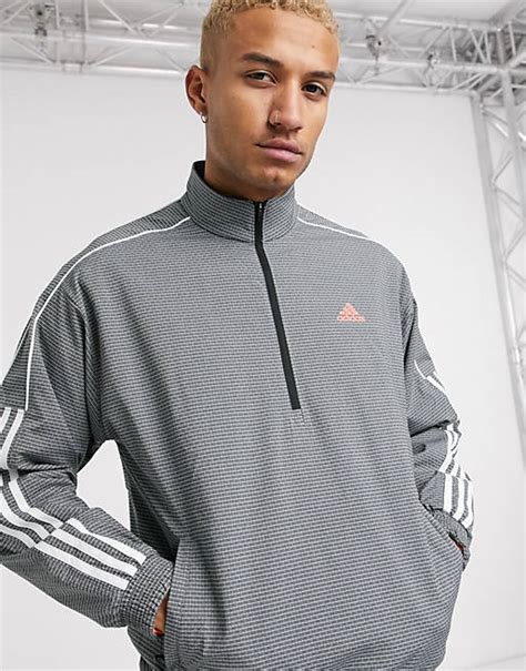 Adidas Golf Limited Edition Half Zip Jacket In Grey Asos