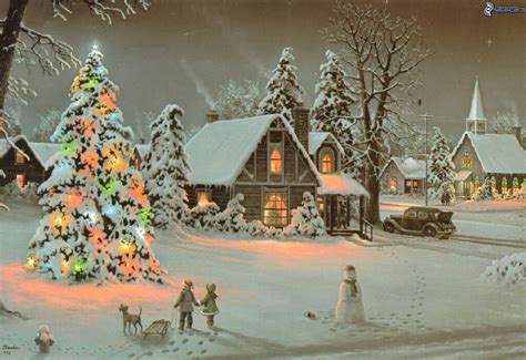 Thomas Kinkade Christmas Wallpapers 59 Images