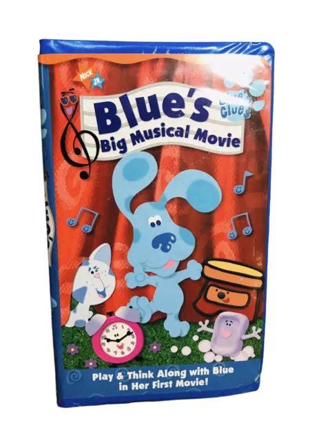Blues Clues Blues Big Musical Movie Vhs Blues First Movie Nick Jr Steve Picclick