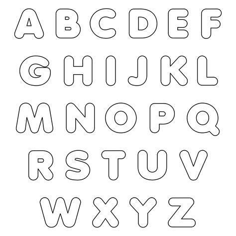 10 Best Colored Printable Bubble Letter Font Printableecom 7 Best