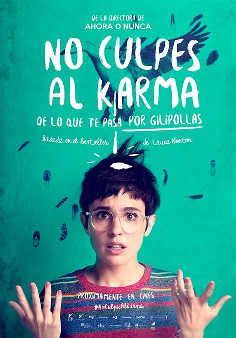 póster de la adaptación de no culpes al karma de lo que te pasa por gilipollas