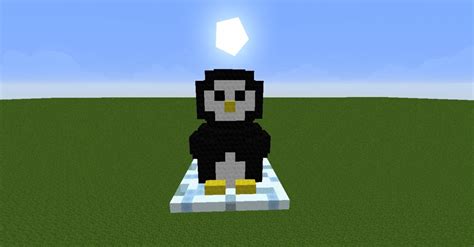 Advent Statue Penguin Minecraft Project
