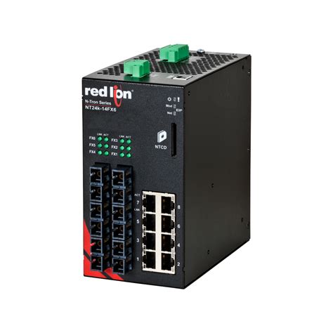 Nt24k 14fx6 Managed Gigabit Ethernet Switch Sc 2km Ptp Enabled