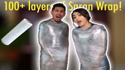 extreme saran wrap challenge youtube