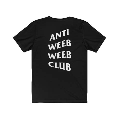 Anti Weeb Weeb Club Anime Shirt Japanese Streetwear Etsy