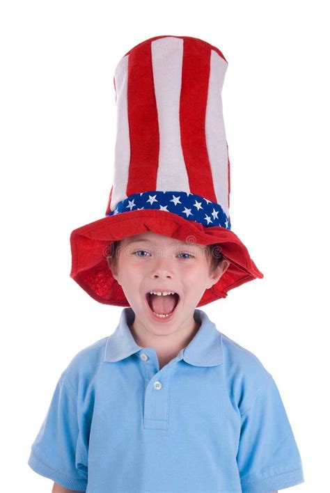 Boy Wearing Stars And Stripes Stock Image Image Of Glory Patriotic