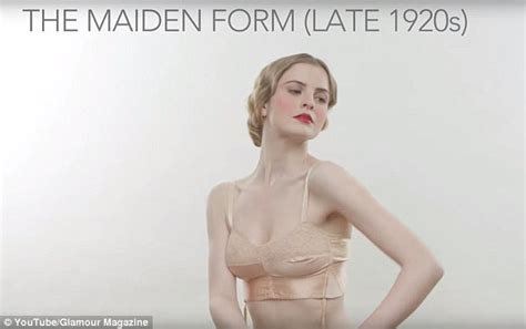 Glamour Charts The Evolution Of The Bra Over The Past 500 Years In 2 Minutes Daily Mail Online