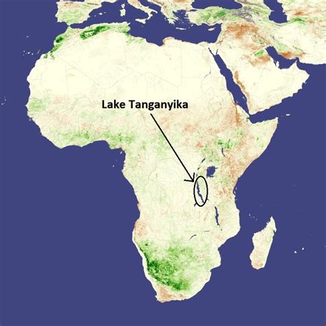 This map was created by a user. File:Shows Lake Tanganyika in African continent.jpg - Wikimedia Commons