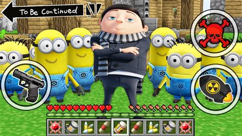 How To Troll Minions As Baby Gru In Minecraft Minions Minecraft
