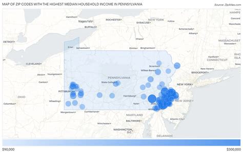 Highest Median Household Income In Pennsylvania By Zip Code 2024