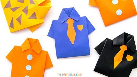 How To Fold An Origami Shirt The Printables Fairy