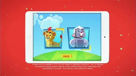 Disney Junior App Tv Spot The Lion Guard Super Summer Arcade Ispottv
