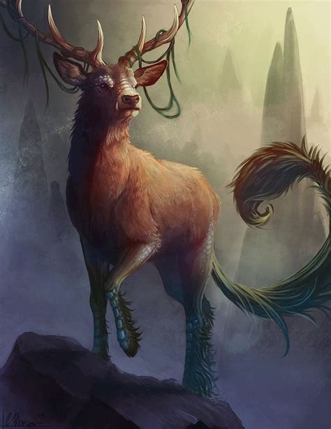 Kirin By Ligers Mane Fantasy Creatures Art Mythical Creatures Art Mythological Creatures
