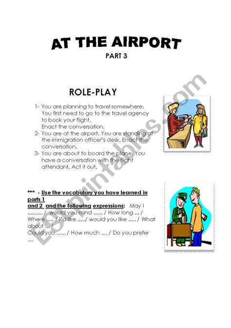 At The Airport Esl Worksheet By Sallouma