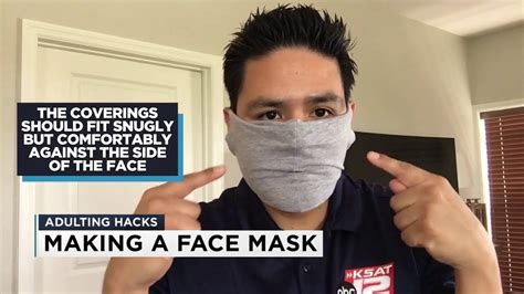 adulting hacks how to make a face mask youtube