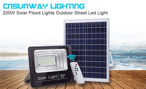 200w Solar Powered Street Flood Lights 392 Leds 10200 Lm Outdoor