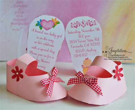 With poetic or innovative invitations cards, you can make sure your guests are reading it and maybe saving it for. 3D Invitations: Very Unique Baby Shoe Invites for Baby ...
