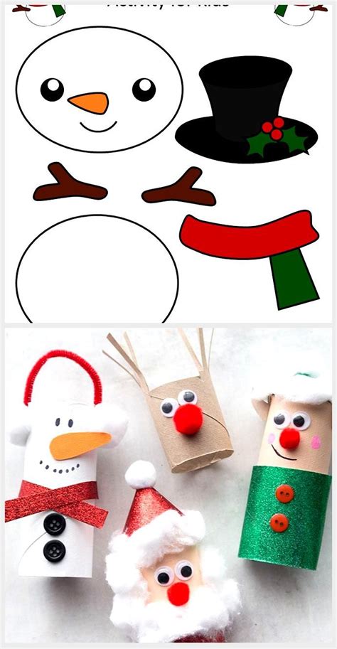 Printable Christmas Snowman Craft With Free Template Simple Mom