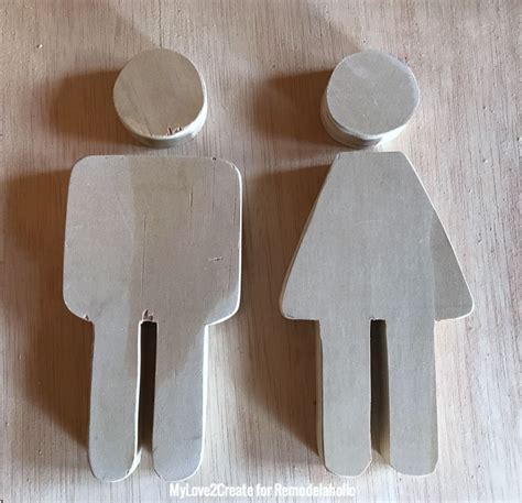 Easy Boy And Girl Restroom Cutout Signs Remodelaholic Girls Bathroom
