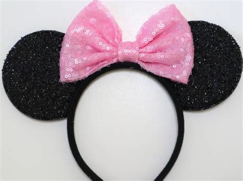 Pink Minnie Mouse Ears Pink Disney Ears Pink Minnie Ears Etsy