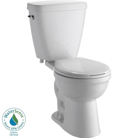 Delta Prelude 2 Piece Round Front Toilet In White C41901 Wh At The Home