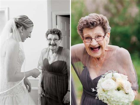 Bride Picks Her 89 Yr Old Grandma To Be Her Bridesmaid Photos Theinfong
