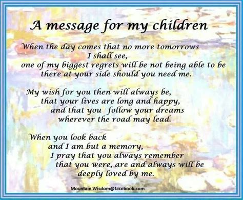 A Message For My Awesome Kids My Children Quotes Mother Quotes