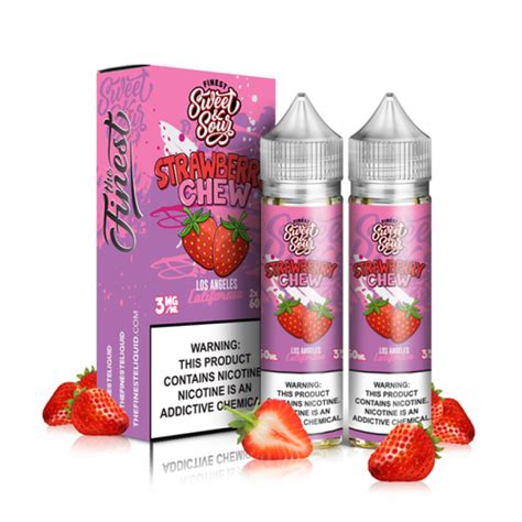 The Finest Sweet And Sour Strawberry Chew 2x60ml