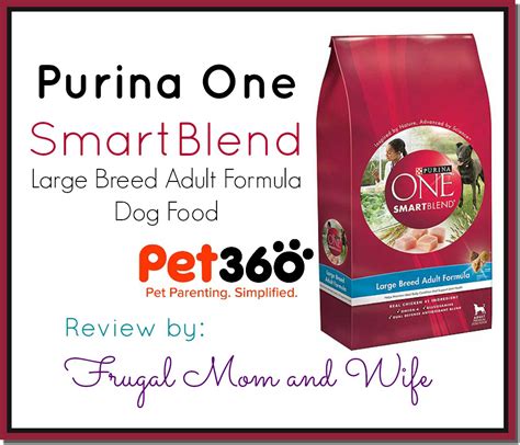 Consult the feeding chart on the back of your dog's food packaging. Frugal Mom and Wife: Purina One SmartBlend Large Breed ...