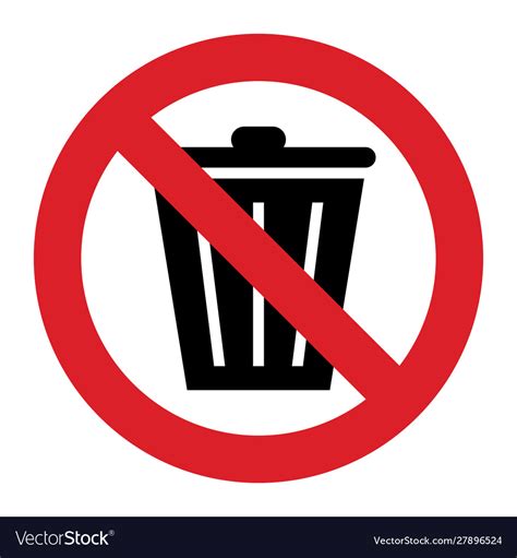 Throw Away Trash Sign