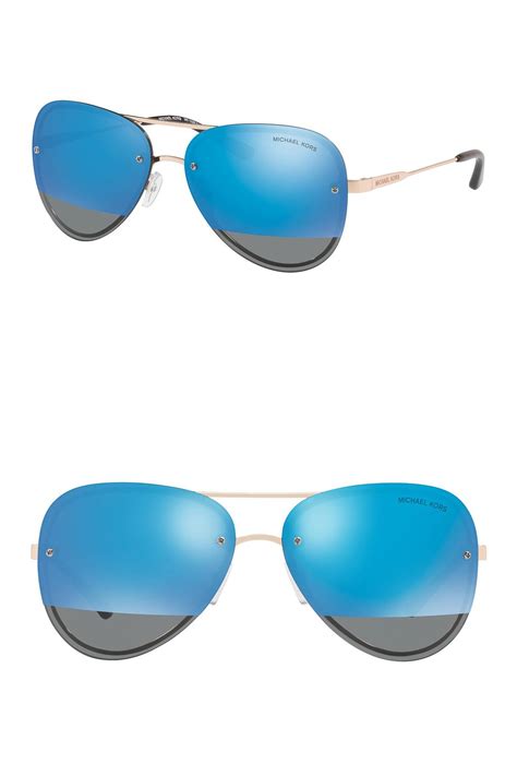 Michael Kors 59mm La Jolla Aviator Sunglasses In Blue Save 25 Lyst