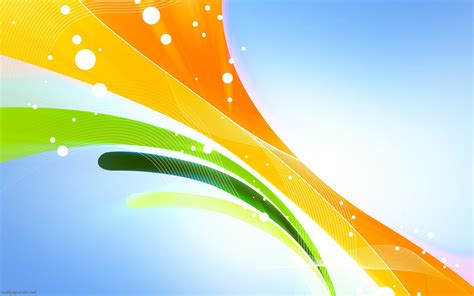 Abstract Lines Green Orange Yellow Free Ppt Backgrounds