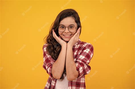 premium photo happy teenager positive and smiling emotions of teen girl cute preteen girl head