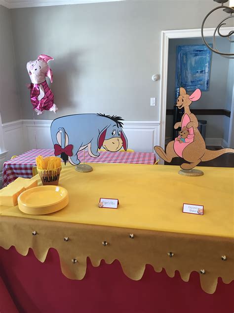 Winnie The Pooh Birthday Party Food Table Source By Michellehowatt