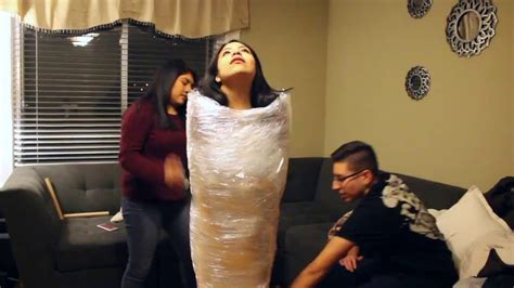 200 Layer Plastic Wrap Challenge Gone Wrong Youtube